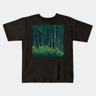 A forest of bamboo and stars Kids T-Shirt